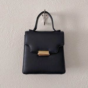 Tiny Black Leather Purse